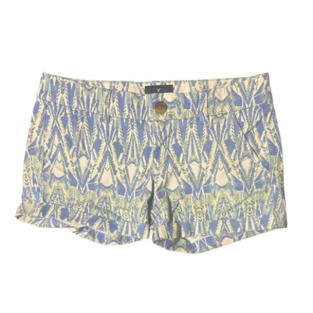 American Eagle Midi Stretch Patterned Shorts